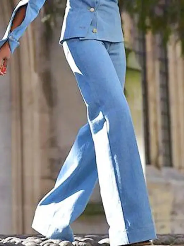 Long Sleeve Asymmetric Top And Pants Set