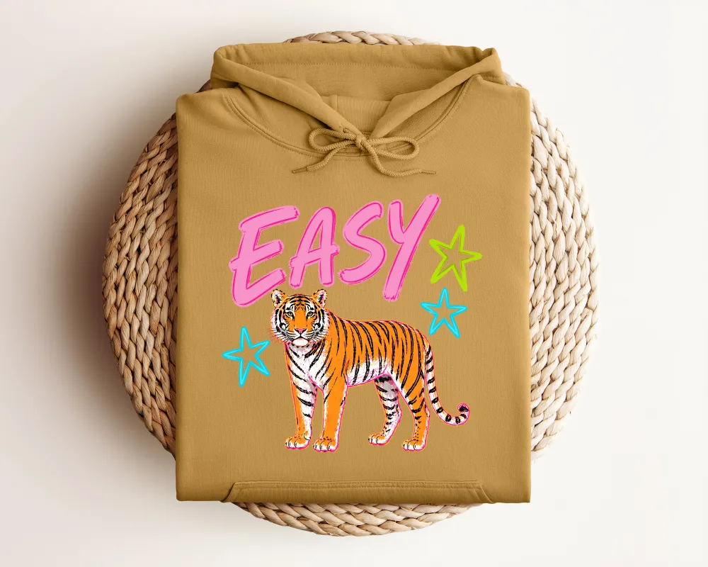 Tiger Motto Graphic Pullover Hoodie