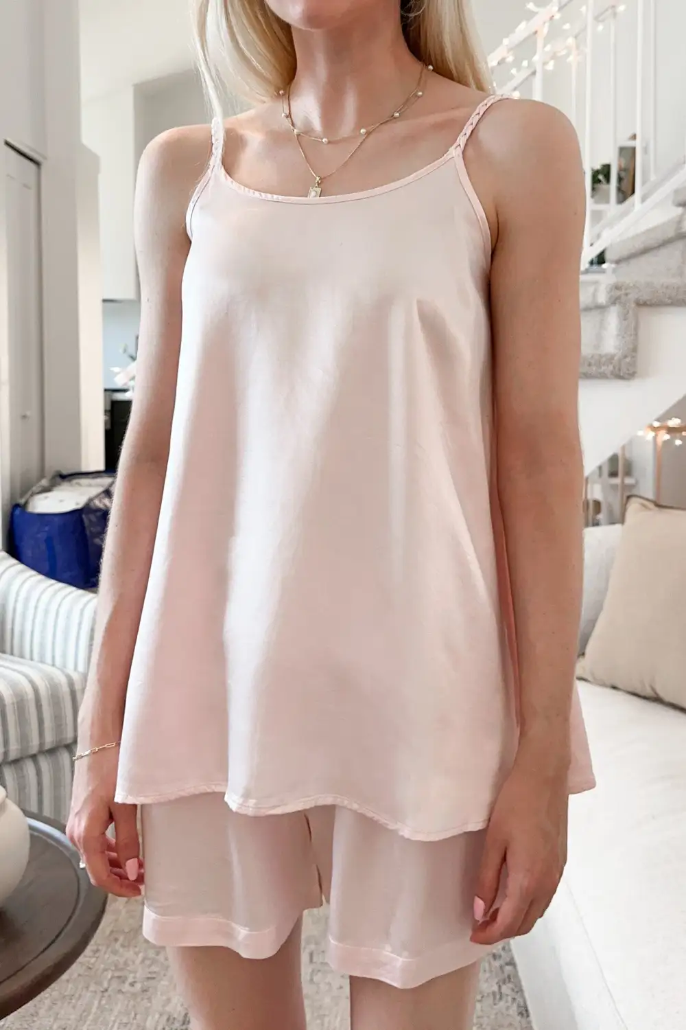 Relaxed Soft Satin Cami Top