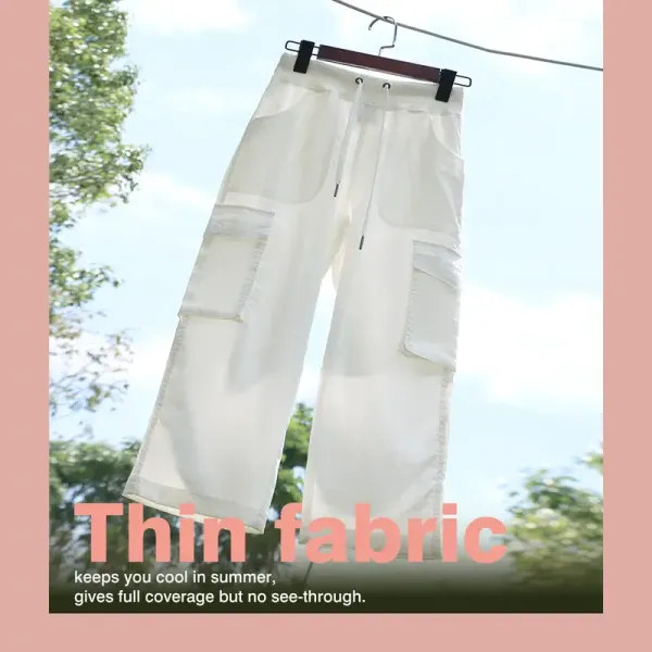 Women's Cargo Pants Plus Size Outdoor Lightweight Capris Casual Trip Loose Shorts