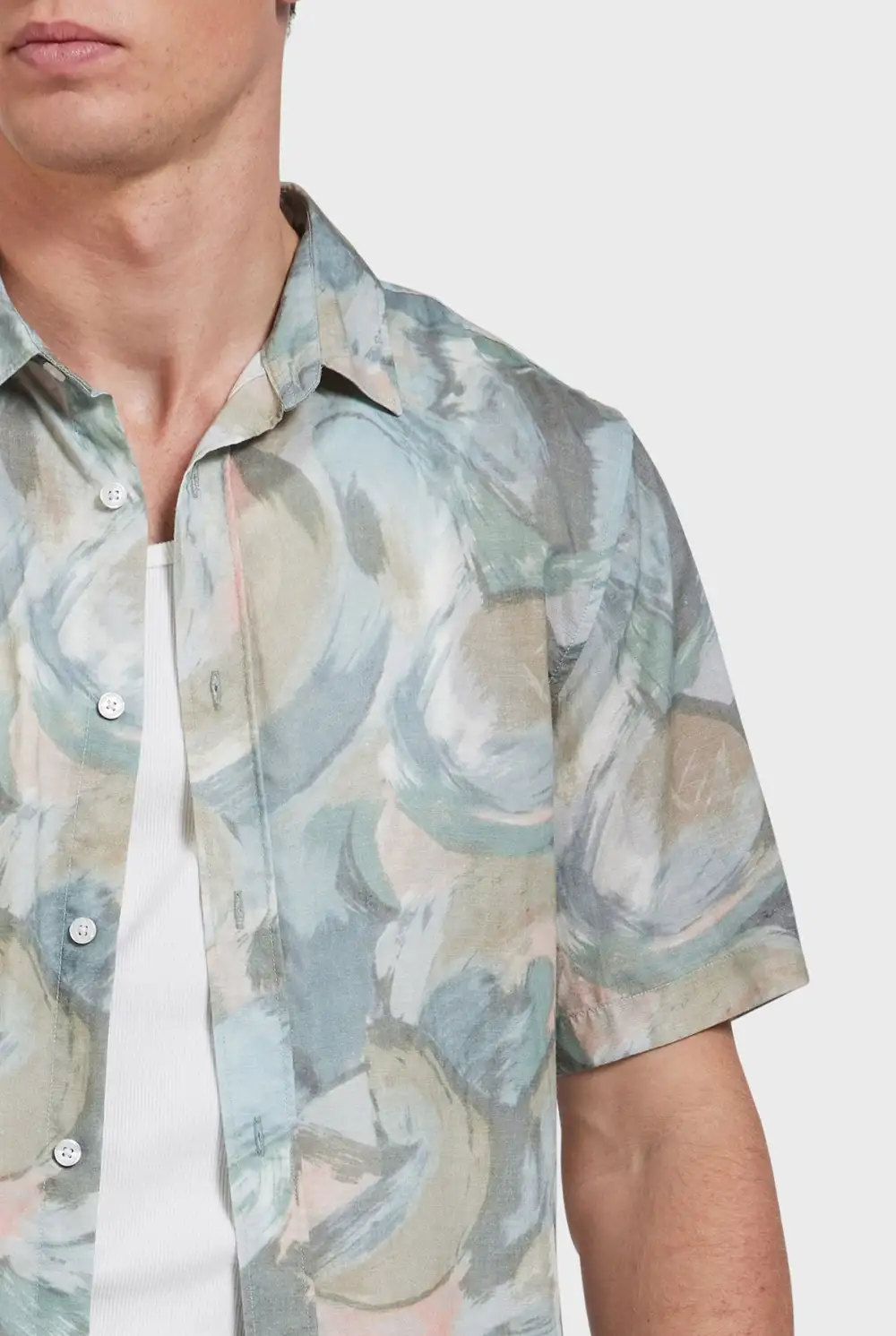 Floral Print Short Sleeve Shirt