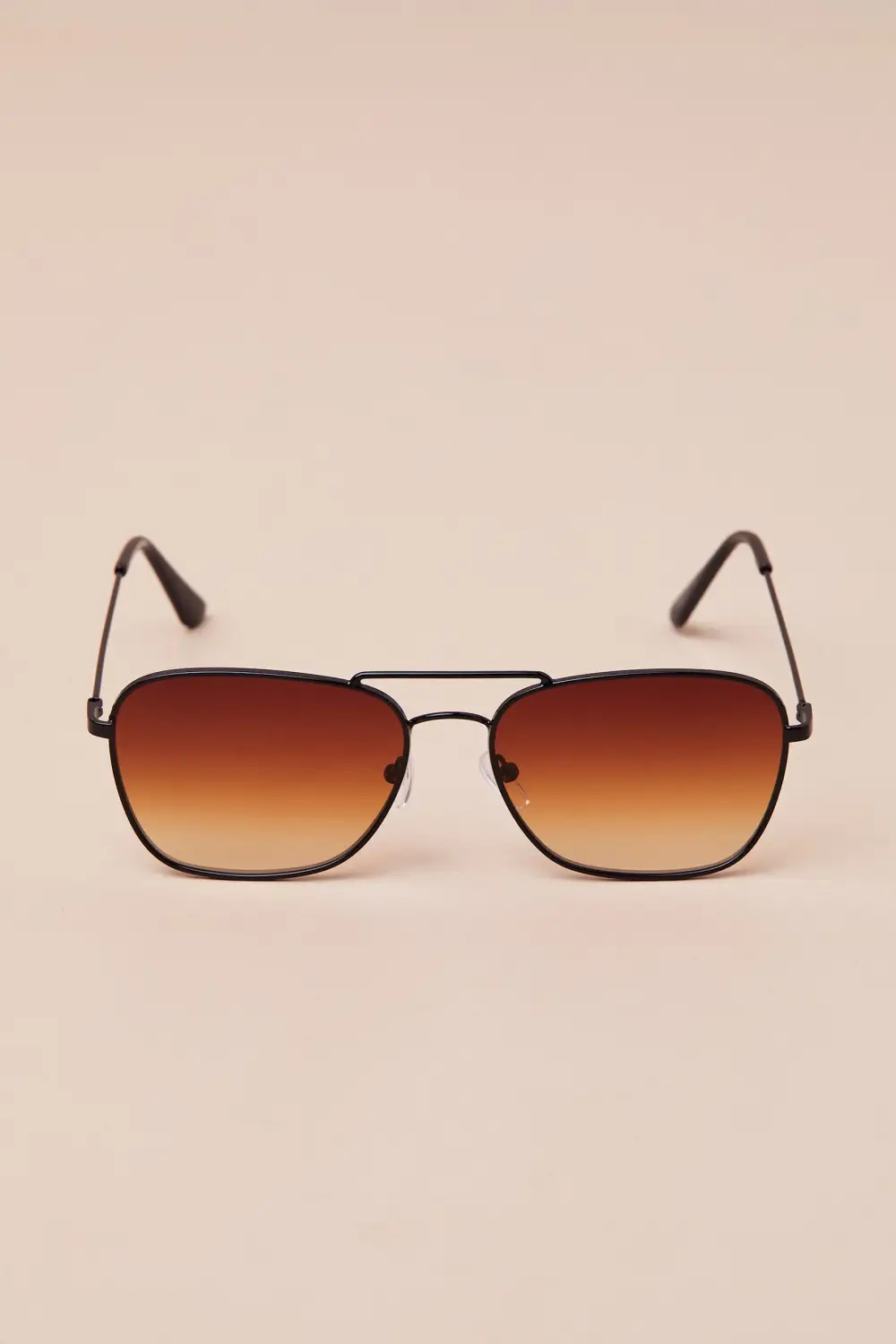 Retro Brown Gradient Lenses All-Match Women's Glasses