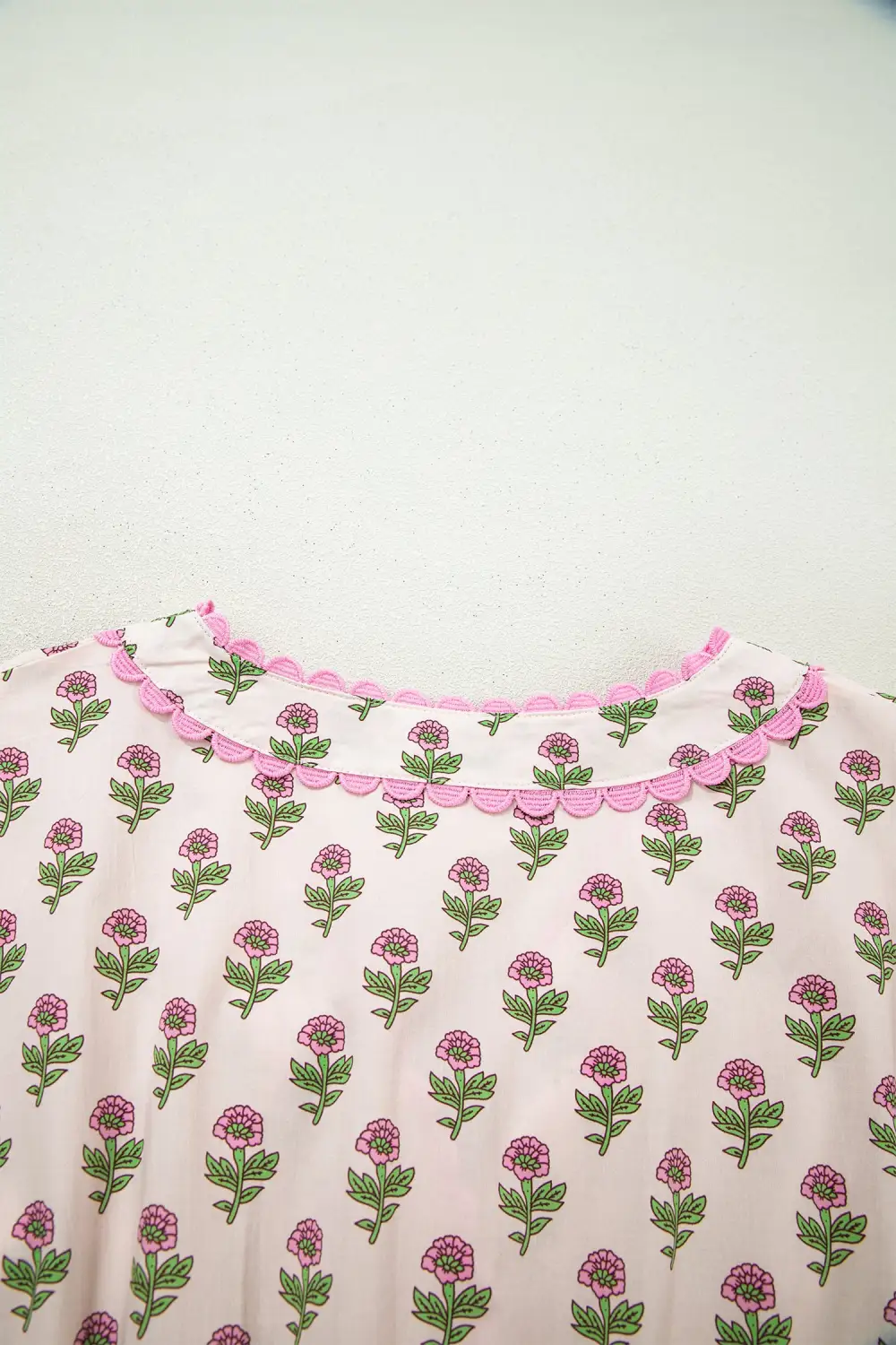 Comfort Fit Floral Printed V Neck Dress