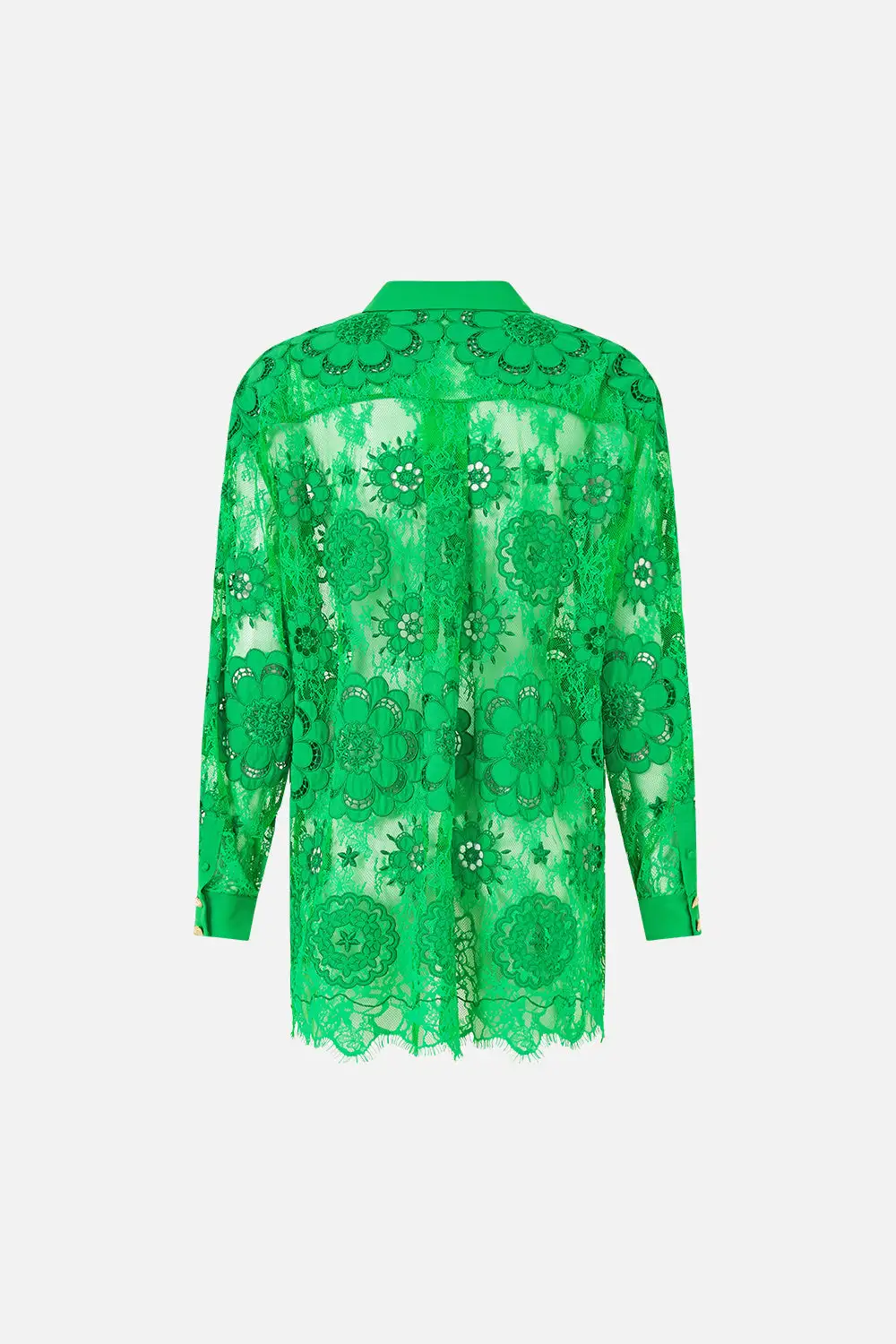 Printed Stepped Hem Shirt
