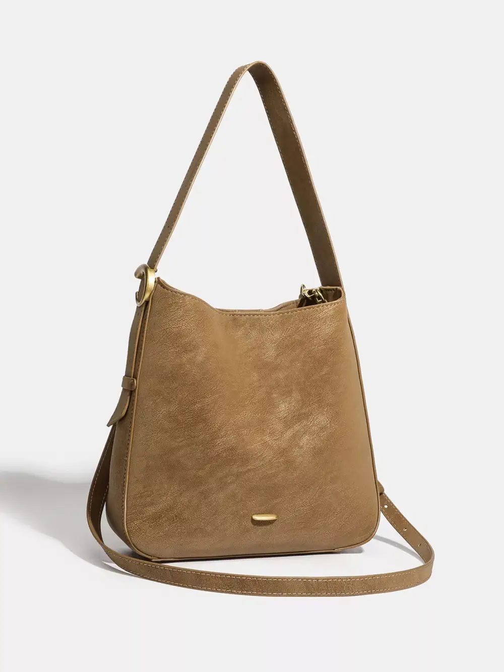 Casual Faux Leather Shoulder Bag