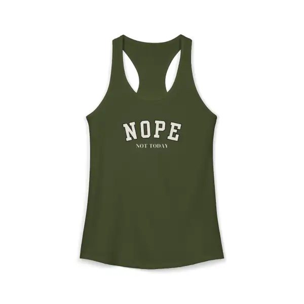 Not Today Graphic Racerback Tank