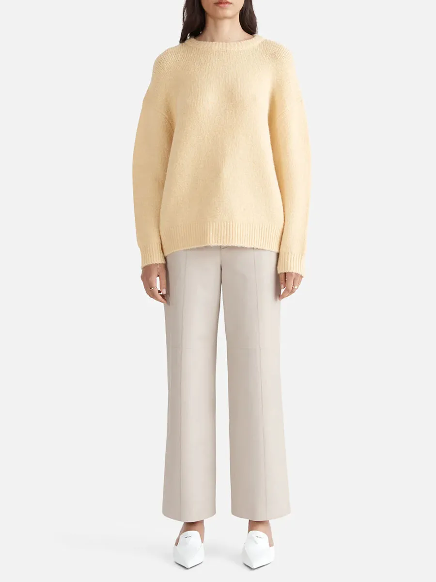 DROPPED SHOULDER MOHAIR KNIT