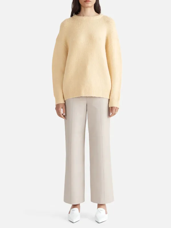 DROPPED SHOULDER MOHAIR KNIT
