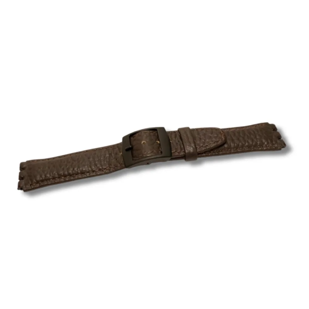 Textured Buffalo Grain Leather Watch Strap