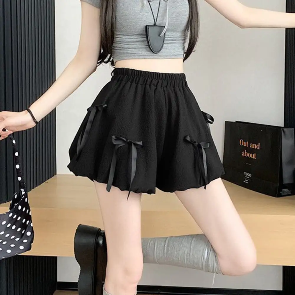 Airy Simple Bowknot Skirt