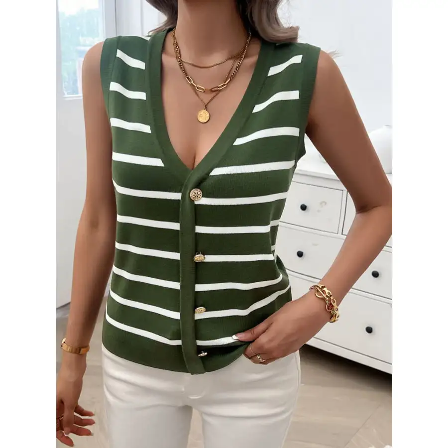 V Neck Knit Tank