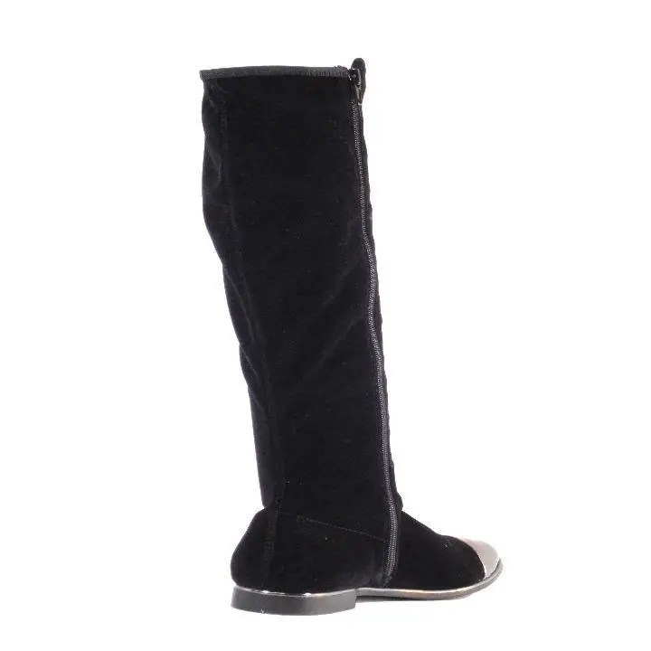 Toe Cap Knee High Boots