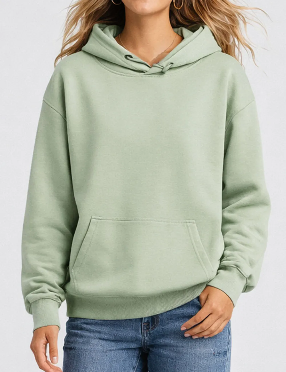 Everyday Pullover Hoodie Drawstring Long Sleeves Sweatshirt