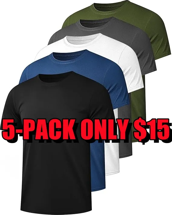 Men's Solid Color Quick Dry Ultra Thin Breathable T-Shirt