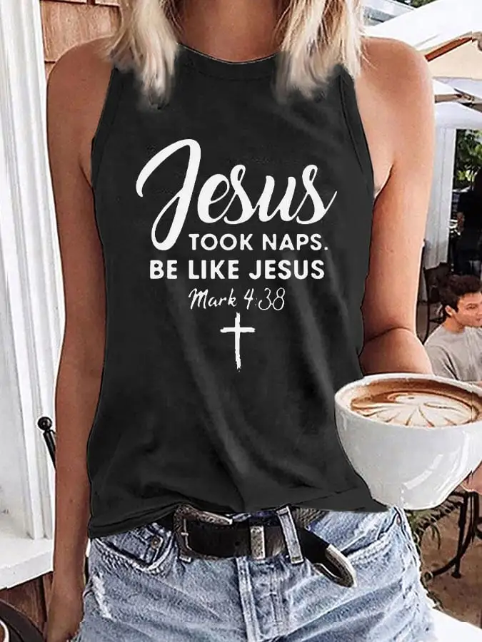 Women's Jesus Took Naps Be Like Jesus Tank Top