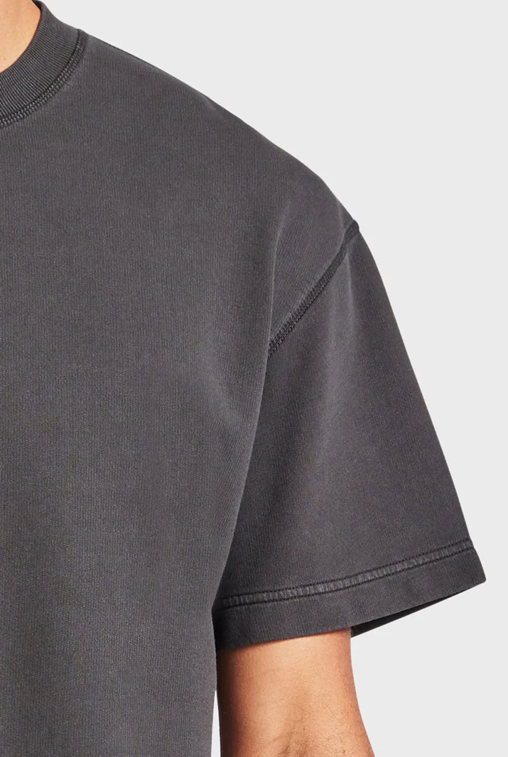 Short Sleeve Crew Neck Plain Tee