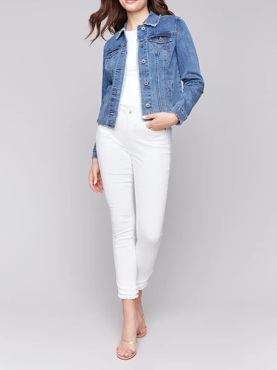 Women's Cotton Jacket With Multiple Pockets