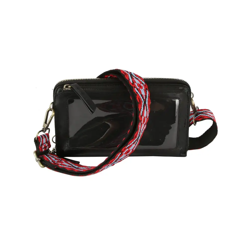 Streamlined Detail Pocketed Faux Leather Crossbody Bag