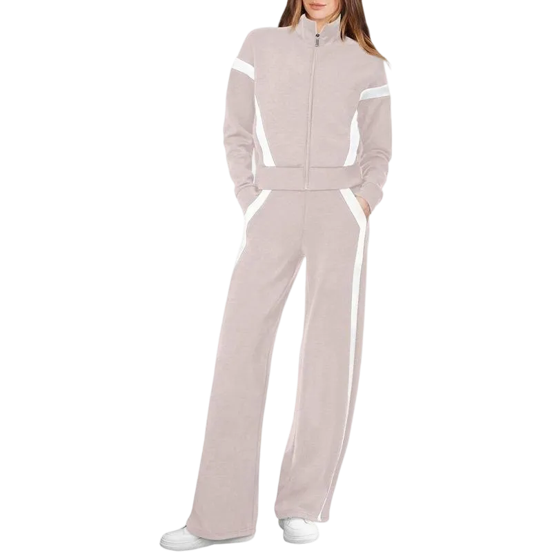 Lounge Sets for Women 2025 Sweatsuit 2 Piece Outfits Sweatshirt Wide Leg Sweatpant Tracksuit Matching Set