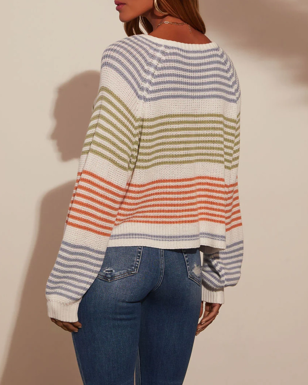 Striped Oversized Pullover Sweater