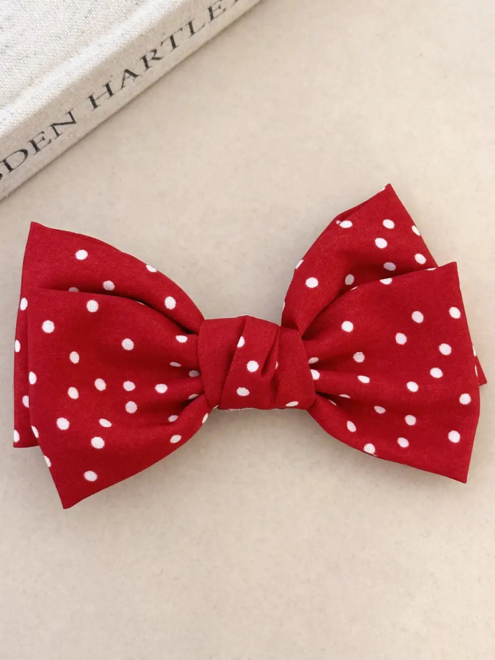 Bow Polka Dot Clip