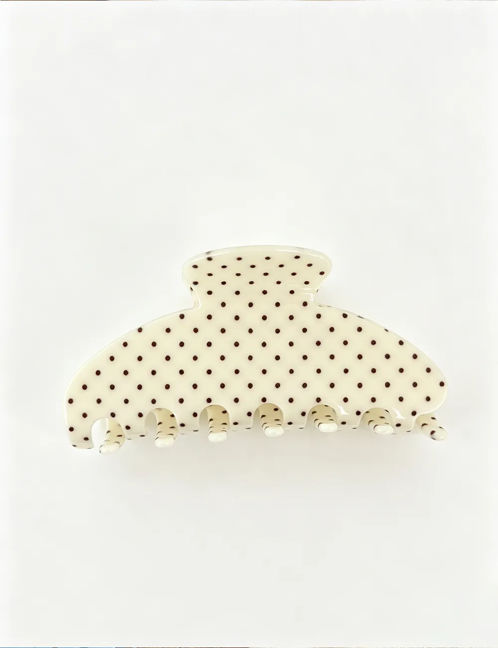 Polka Dot Print Large Hair Hair Claw Clip