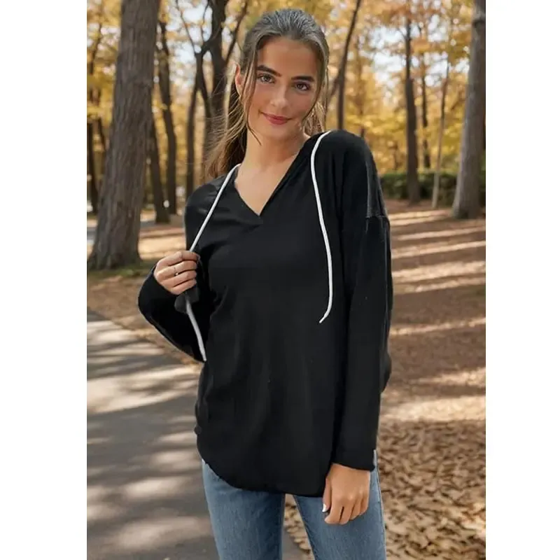 Women’s Oversized Long-Sleeve Pullover！