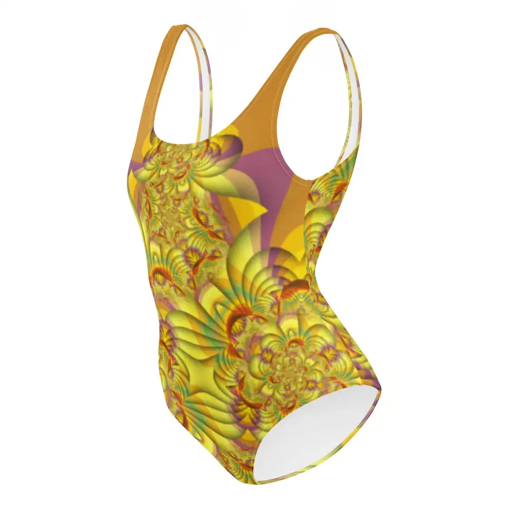 Classic Vintage Modest One-Piece Swimsuit