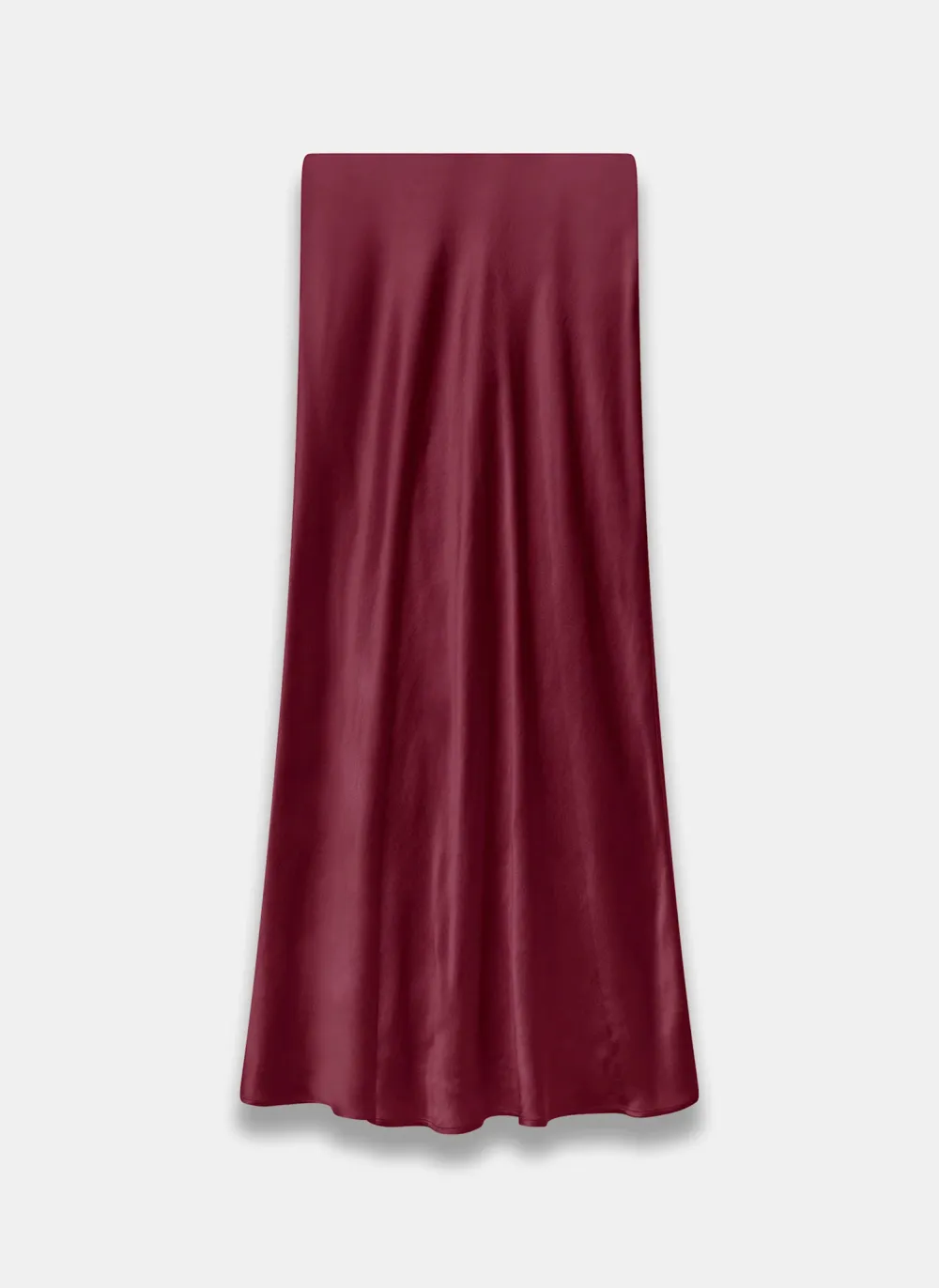 Casual Style Satin Slip Skirt