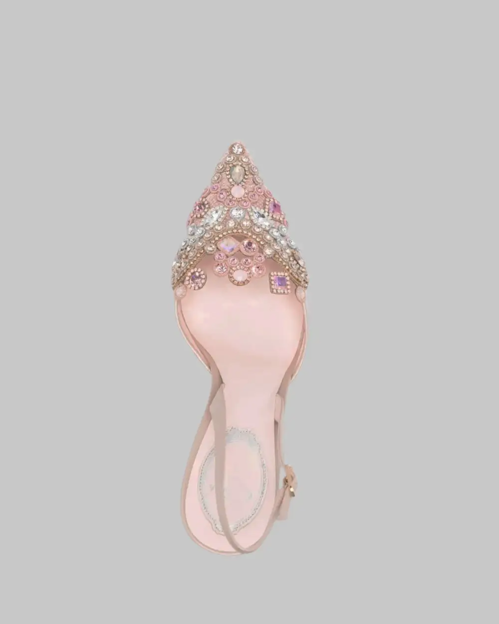 Diamond Embroidery Slingback Pumps in Pink