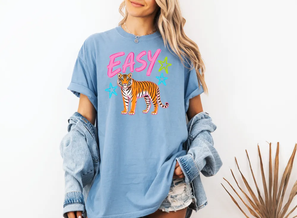 Tiger Motto Graphic Garment Dyed Tee