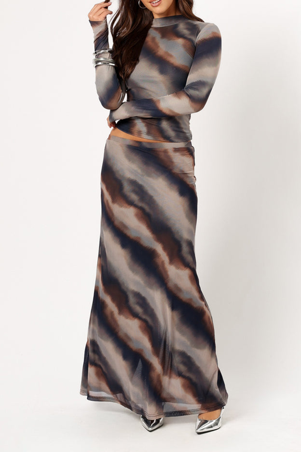 DUSK PRINT MAXI SKIRT