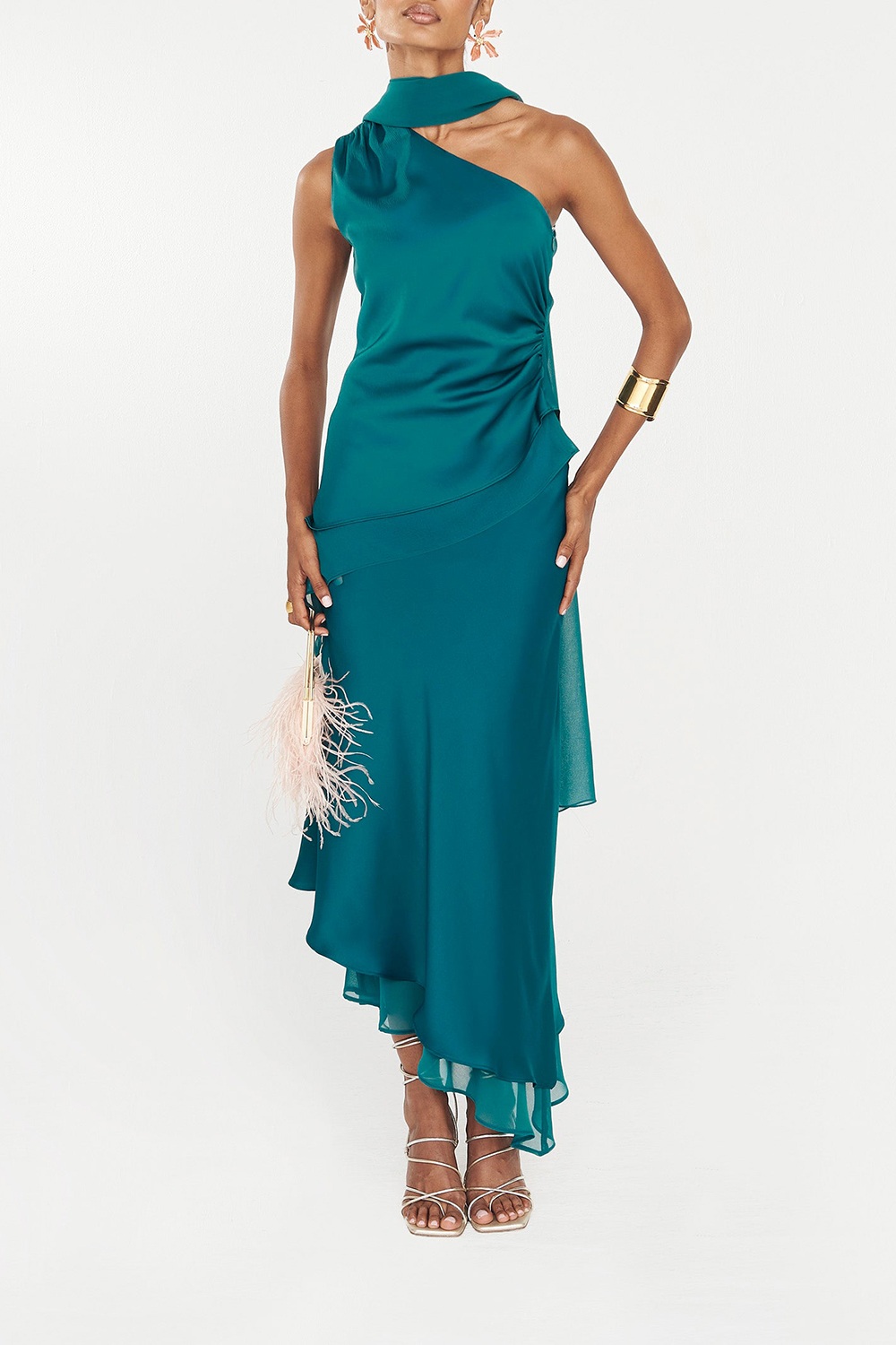 Petroleum Blue Artisan Craftsmanship Shawl