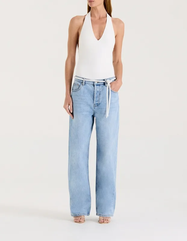 Light Wash Relaxed Boyfriend Jeans