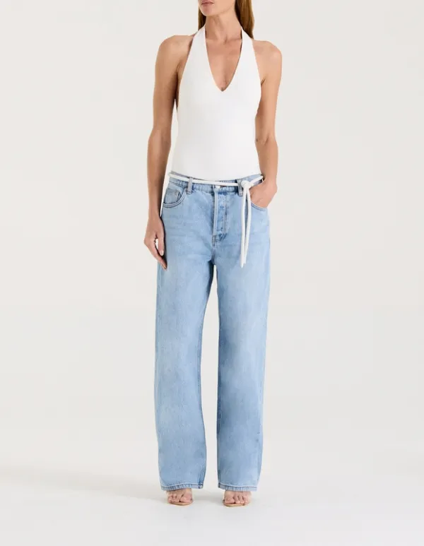 Light Wash Relaxed Boyfriend Jeans