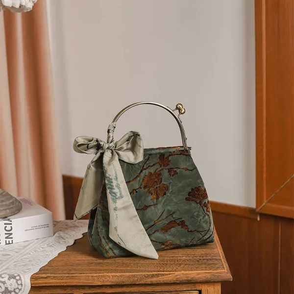 Velvet Jacquard Bag