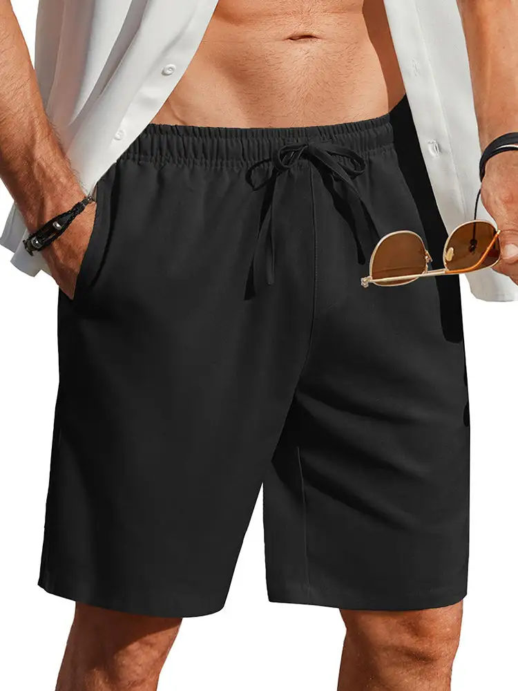 Men's Casual Linen Blend Shorts