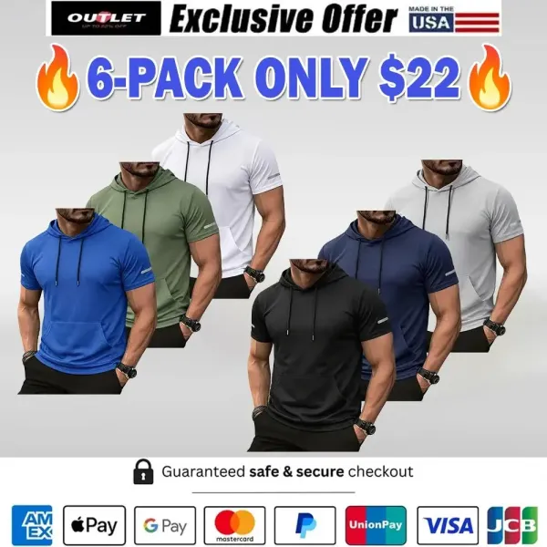 Men's Moisture-Wicking Quick-Dry Breathable Fashion Casual Sports Hoodies