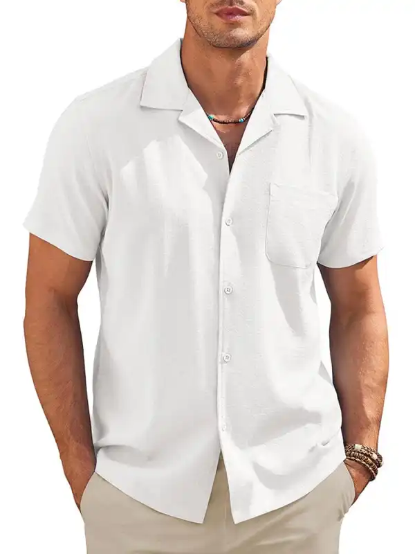 Casual Vacation Cuban Shirt