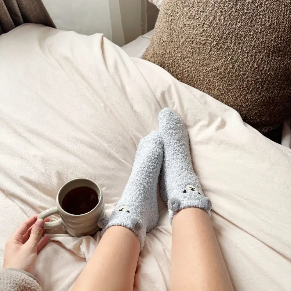 Teddy Bear Fuzzy Socks Pack
