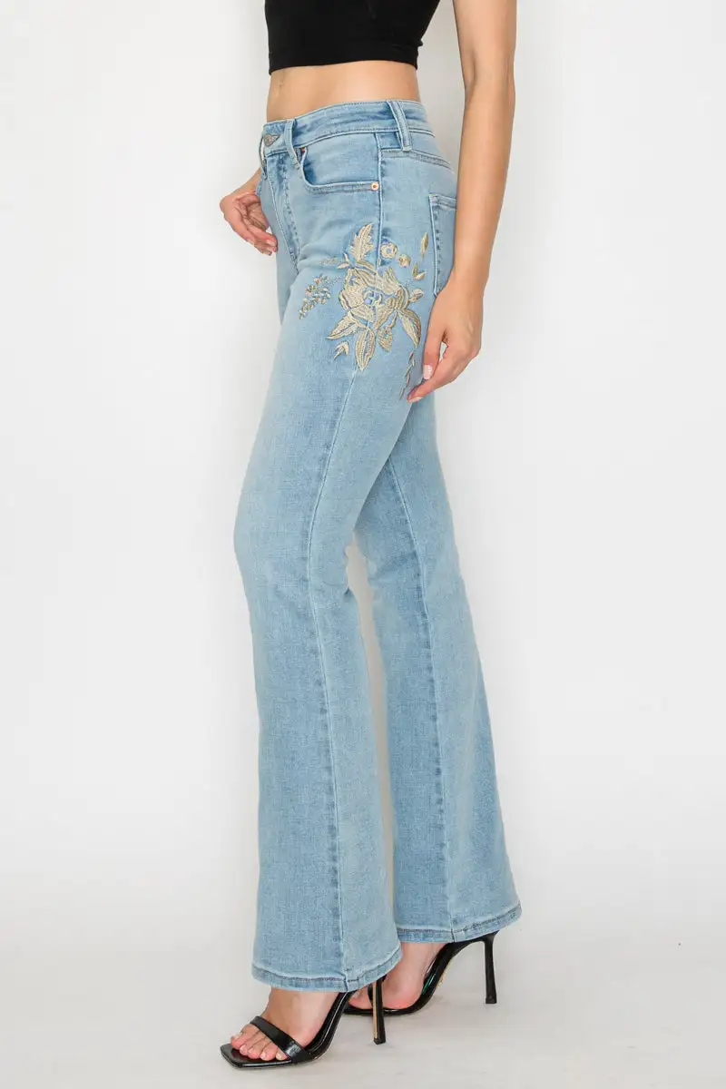 High Rise Bootcut Flare Denim Jeans