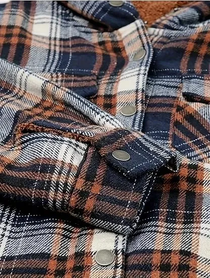 Warm Plaid Pocket Coat for Everyday Style