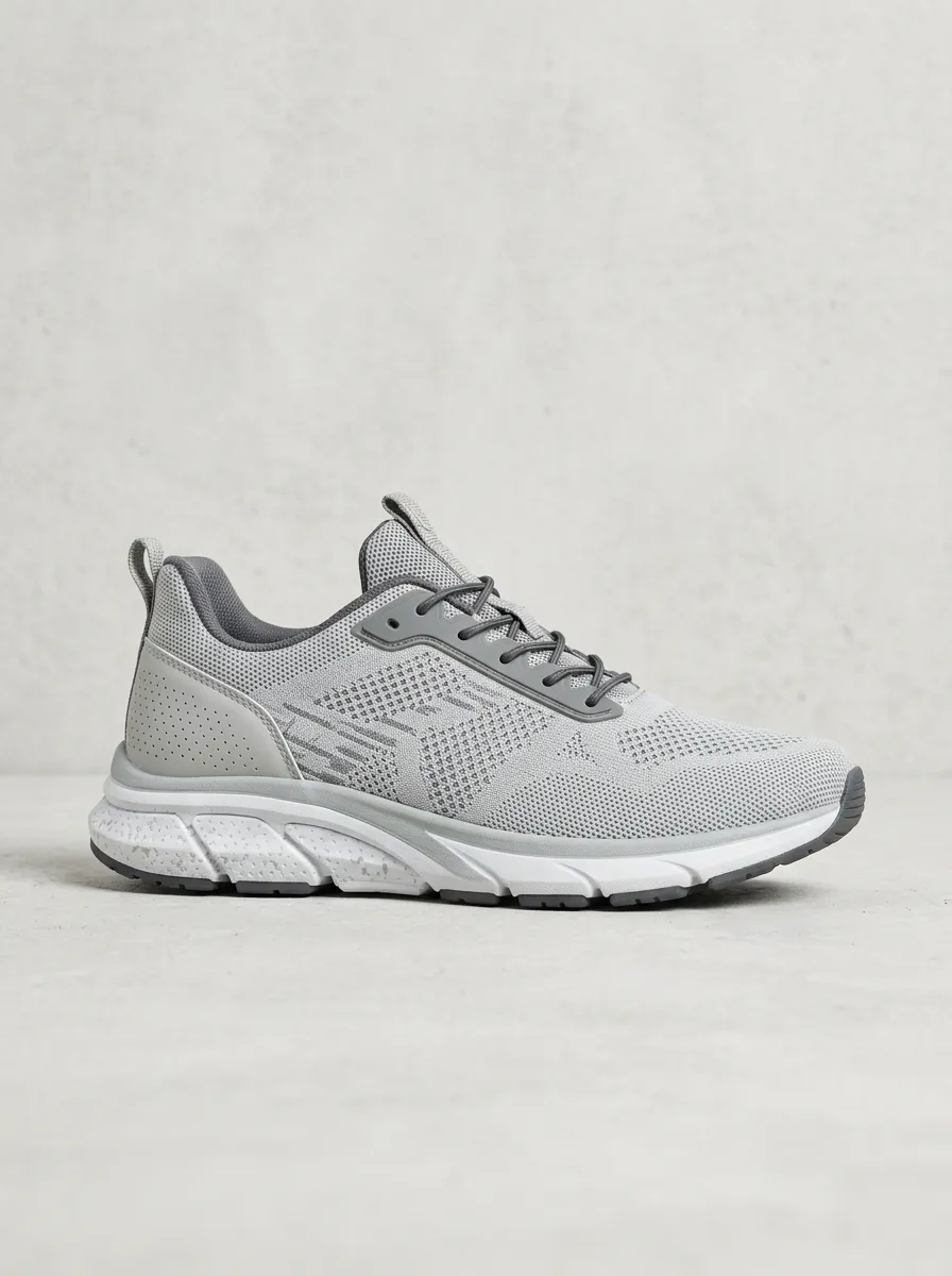 Sport Geometric Graphic Finish Men's Running Shoes