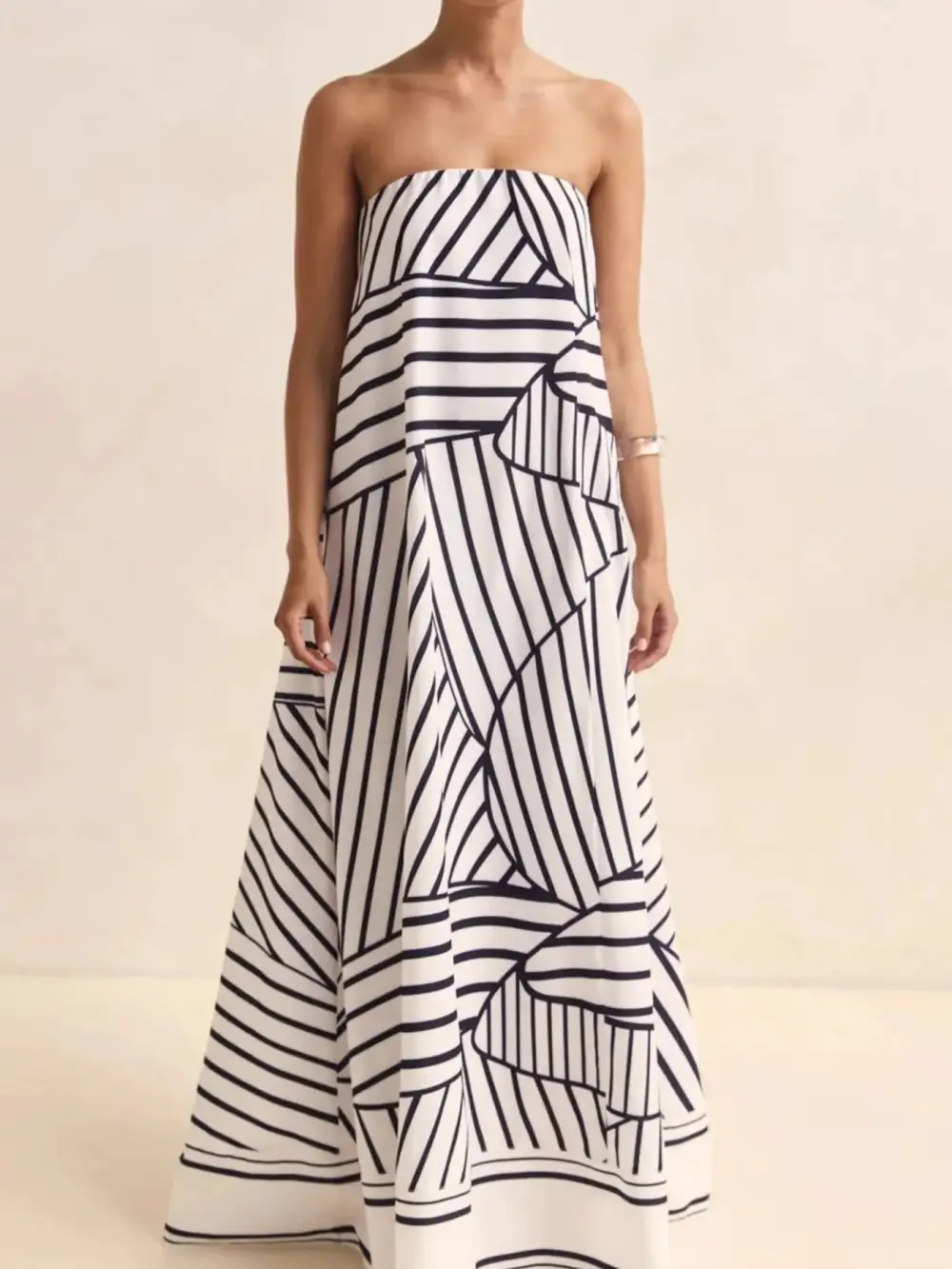 Printed Smocked Maxi Dress