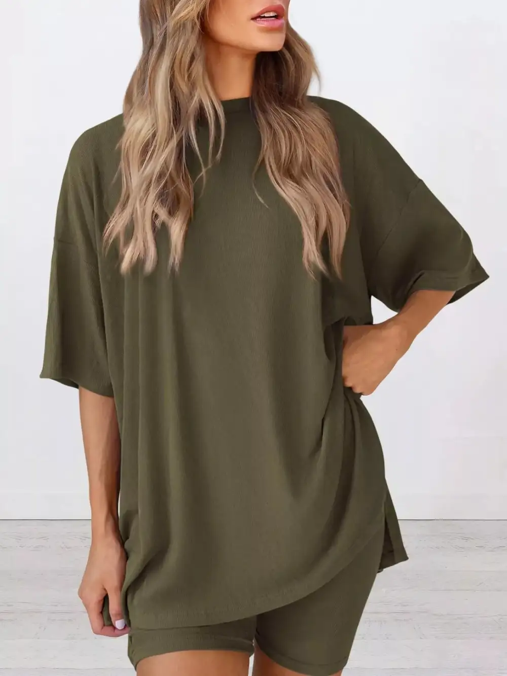 Half Sleeve T Shirt and Shorts Set