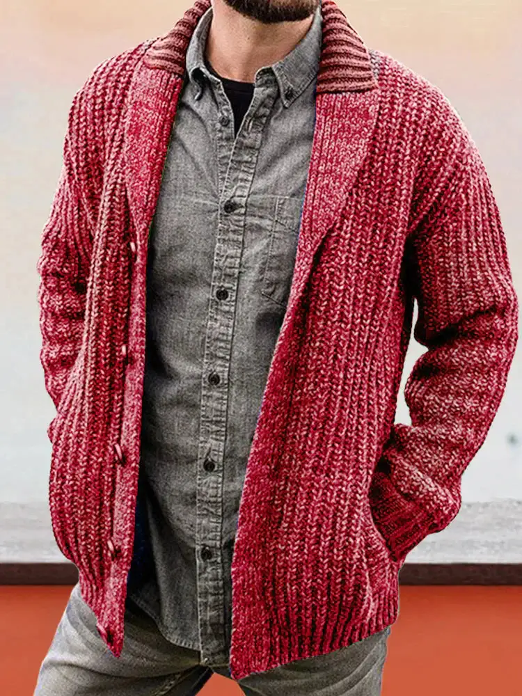 Solid Color Long Sleeve Slim Fit Knit Sweater Jacket