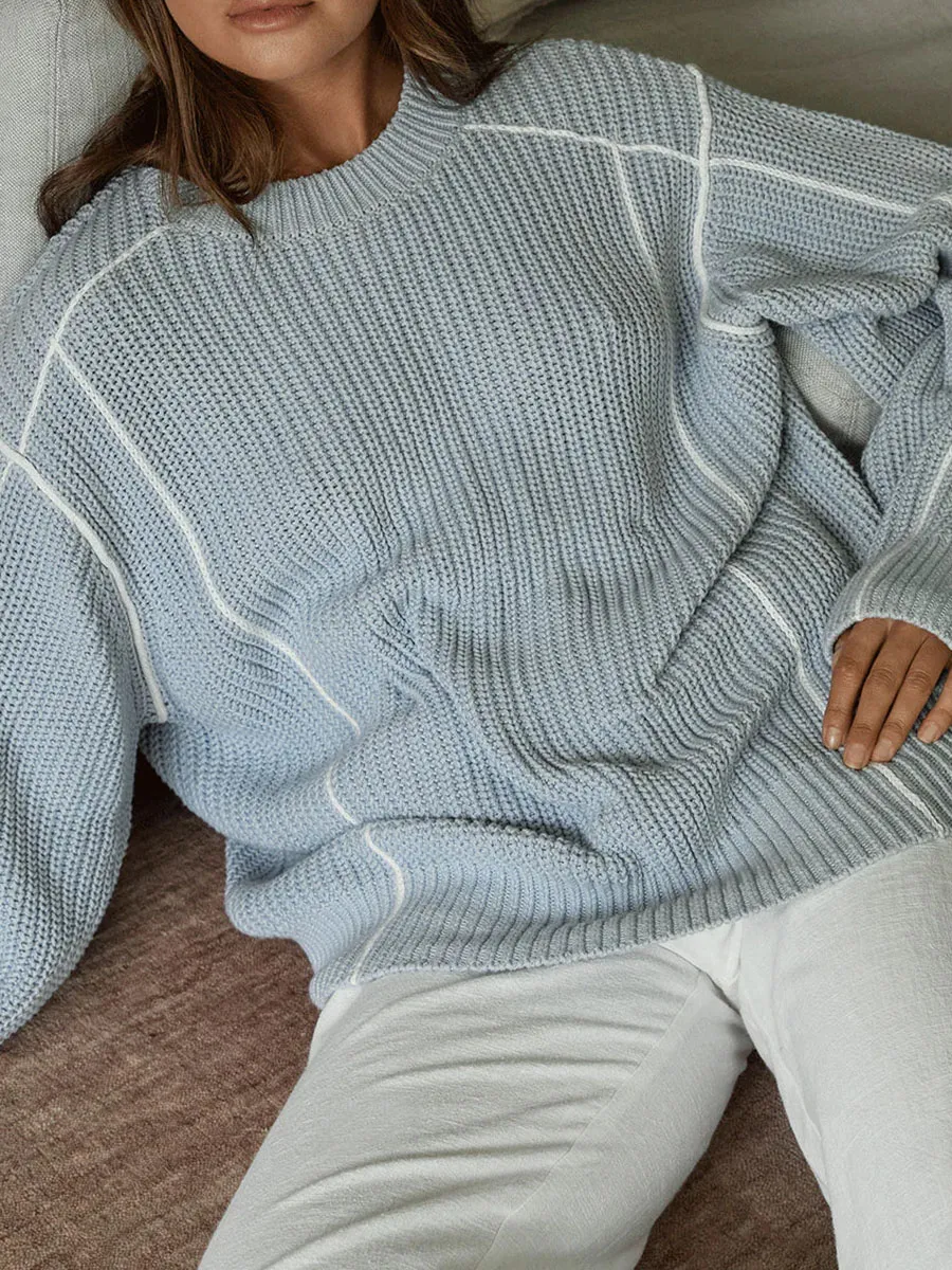 CASUAL OVERSIZED CREW KNIT