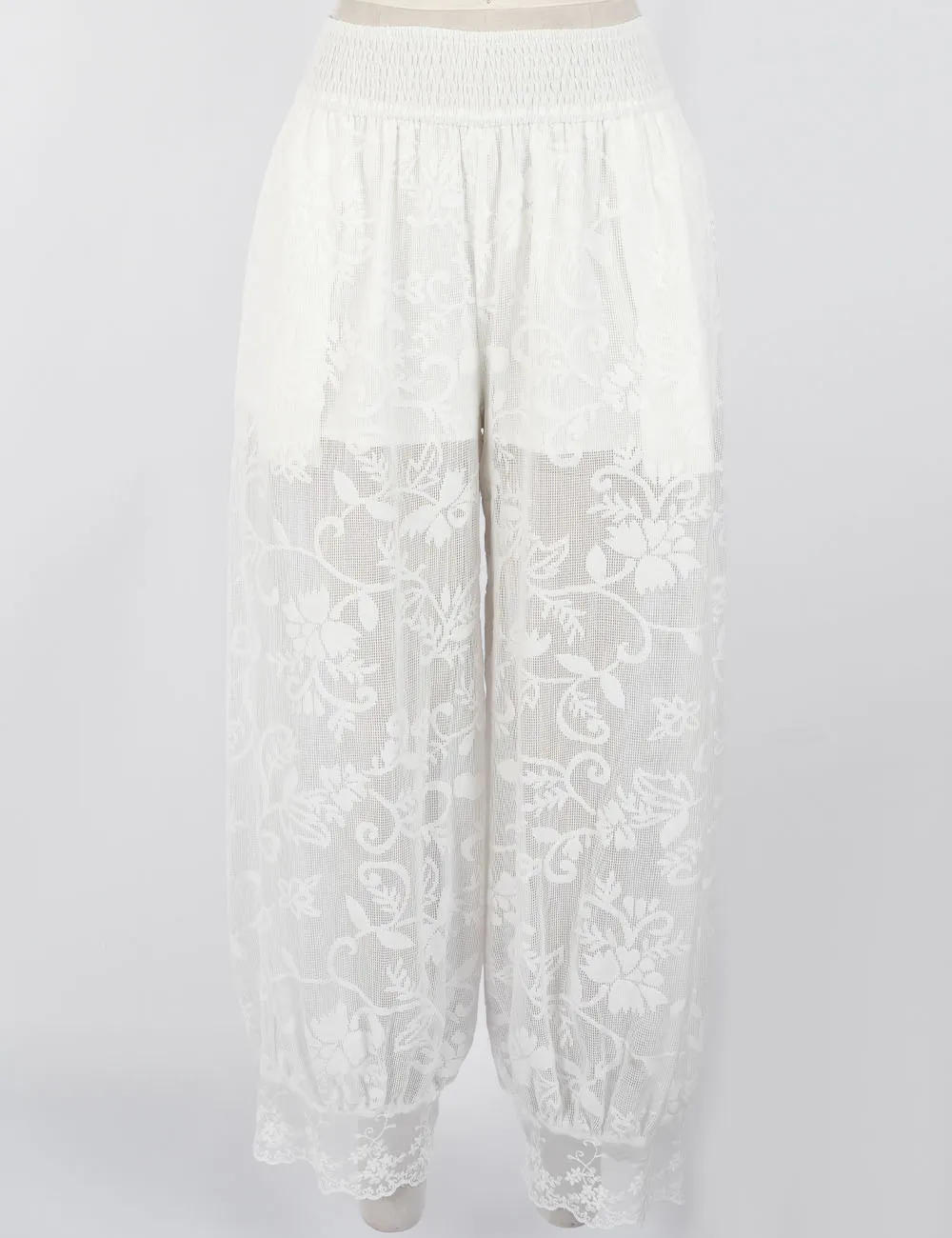 Bohemian Lace Embroidery Balloon Leg Pants