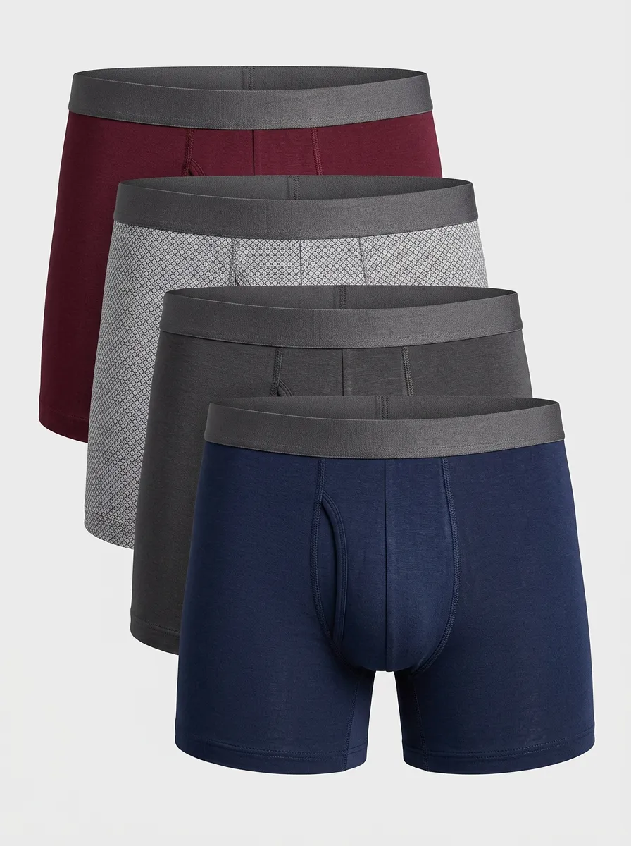 Everyday Flexible Waist Four Pack Briefs