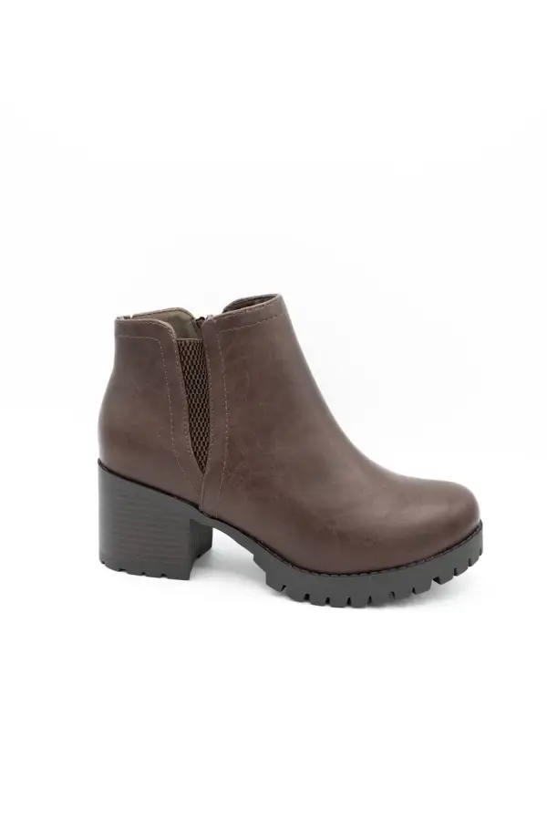 Classic Lug Sole Suede Zip Entry Round Toe Bootie